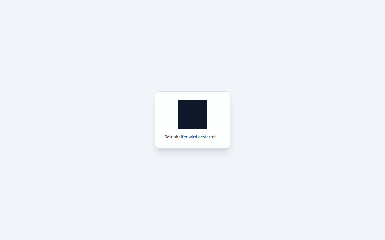 Startscreen SetupHelfer